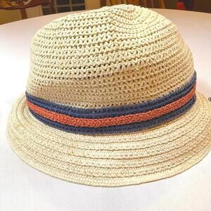 Vintage F.R. Tripler Sun Bucket Hat Made in Italy‎ One Size